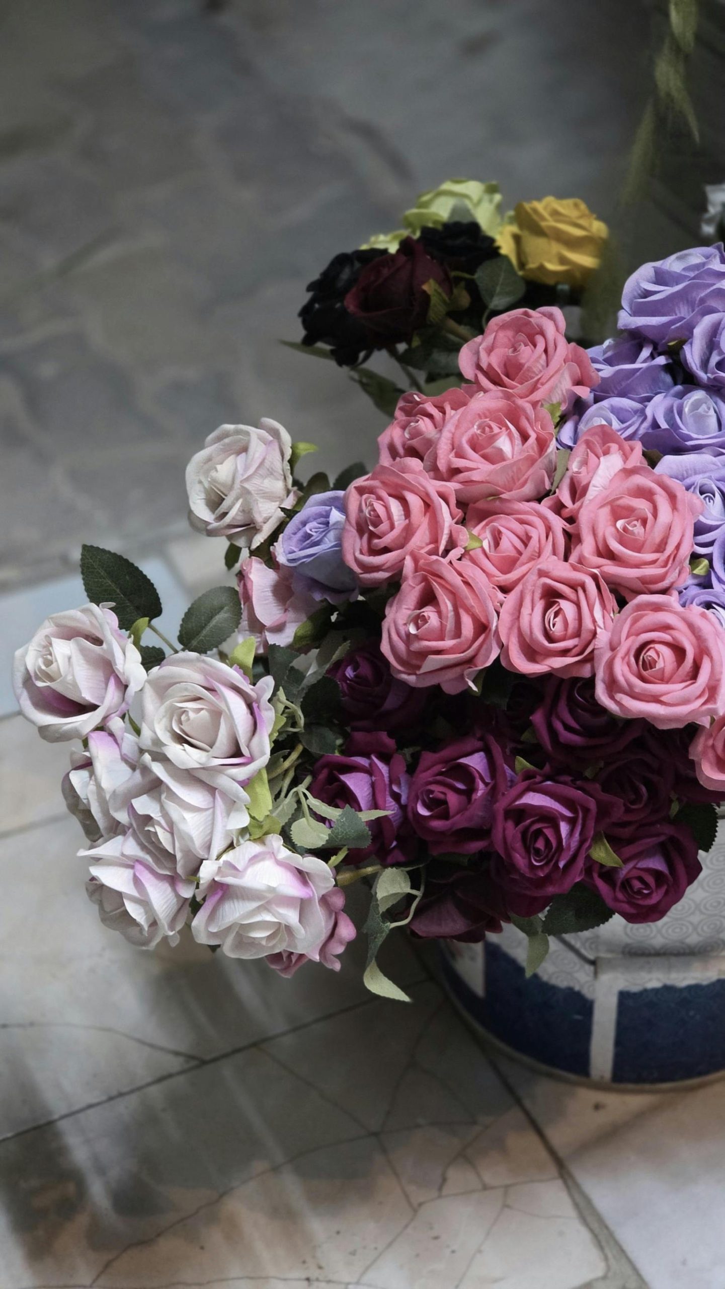 A floral display representing sophisticated family office lifestyle and personal services.